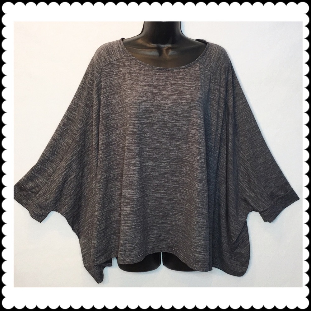 LUCY Yoga Top Space Dyed Poncho Large